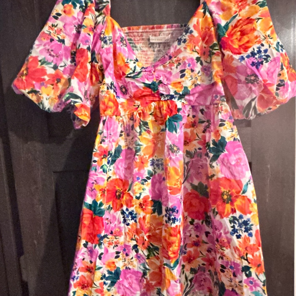 Alter’d State Floral Puff Sleeve Dress